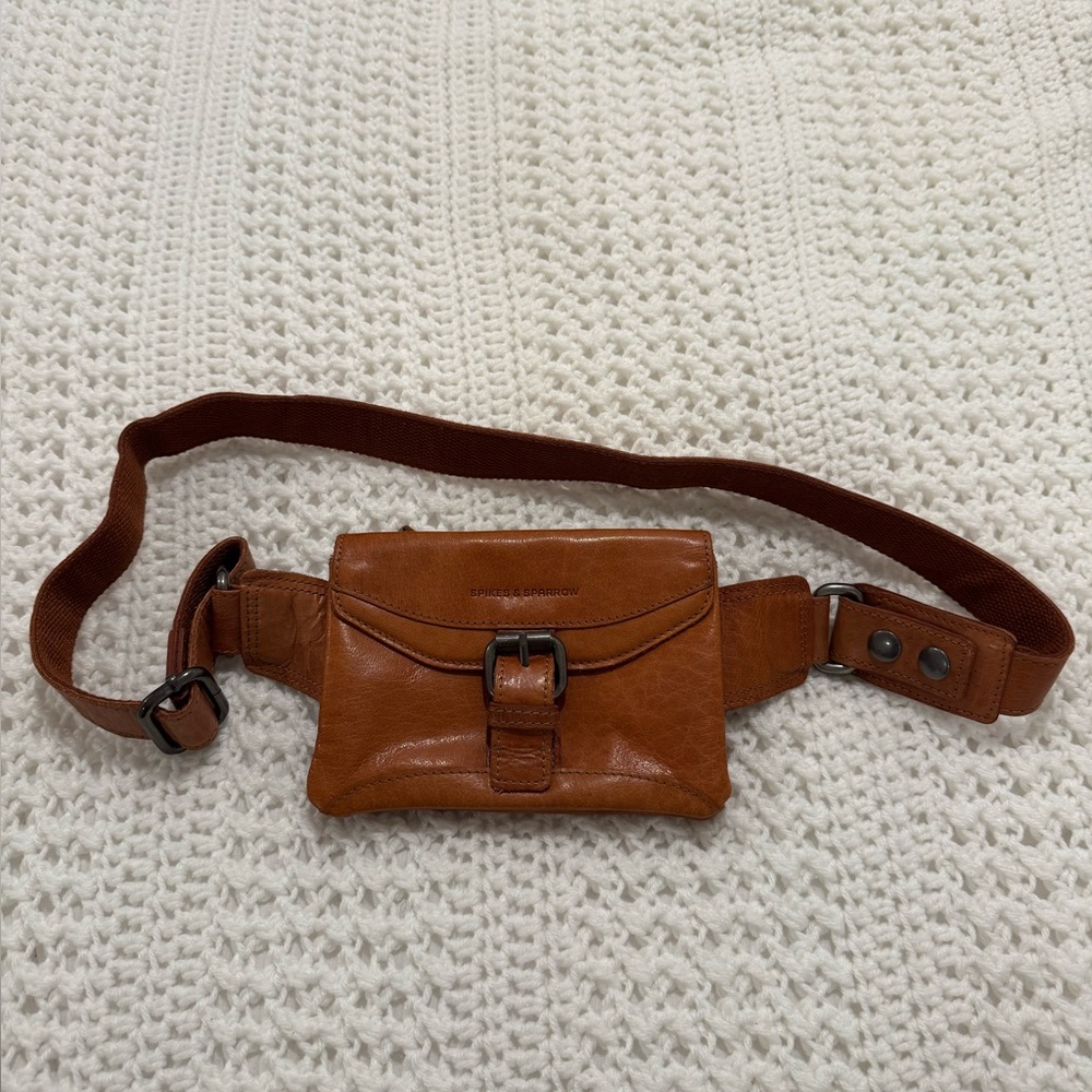 Spikes and Sparrows Leather Belt Bag/Fanny Pack